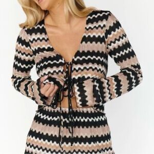 Show Me Your MUMU Thrill Tie Top - M